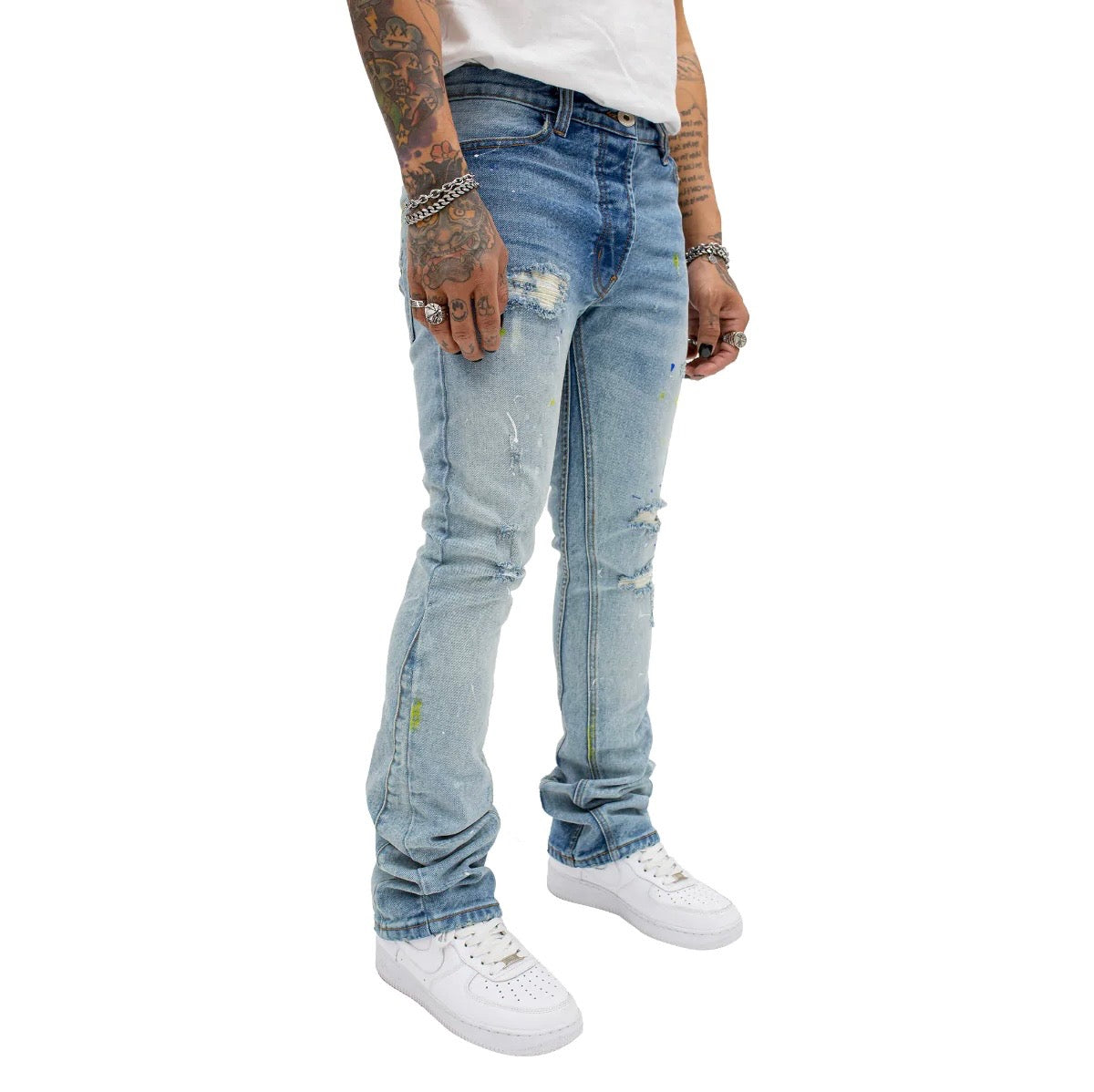 MINT CREW FLARE DENIM PANT (WASH READY)