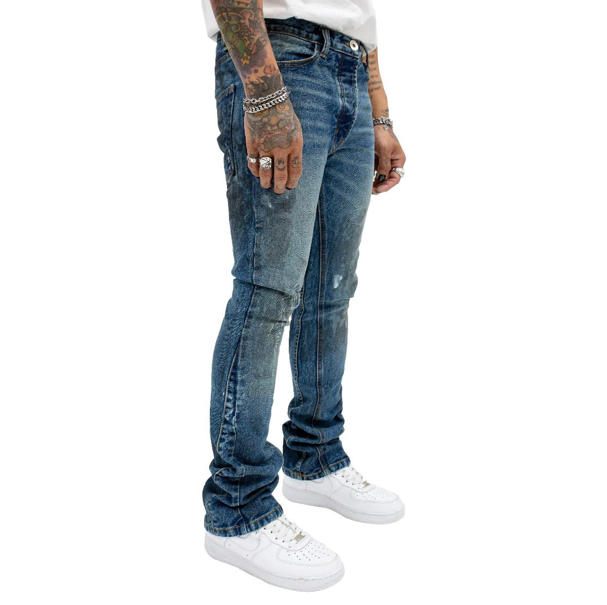MINT CREW FLARE DENIM PANT (WASH READY)