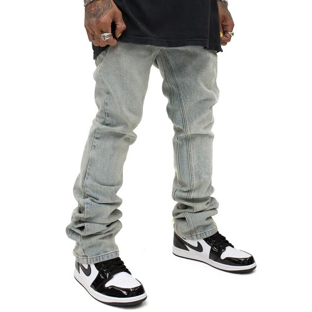 MINT CREW FLARE DENIM PANT (WASH READY)